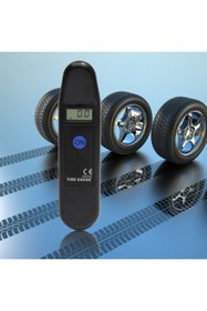 Resim Carub Dijital Hava Basınç Göstergesi Lastik Hava Basıncı Ölçüm Cihazı 