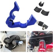 Resim Motosiklet Alüminyum Alaşımlı Gaz Kolu Kilidi Mavi 