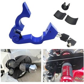 Resim Motosiklet Alüminyum Alaşımlı Gaz Kolu Kilidi Mavi 