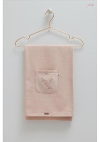 Resim Soft Style Girl Kız Triko Görünümlü Penye Battaniye Pembe 
