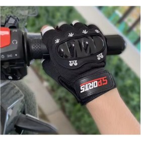 Resim HENGSHENG Çocuklar için Koruma Destekli Unisex Yarım Parmak Scooter Bisiklet Eldiveni 