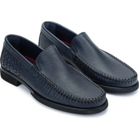 Resim Tamer Tanca Erkek Deri Lacivert Loafer Ayakkabı 1008 2828 Erk Ayk Y24 Lacı Gyk 