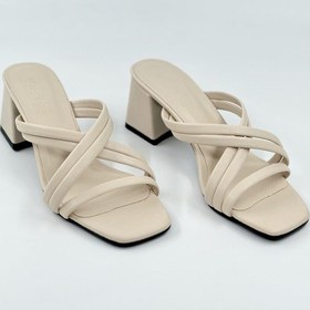 Resim Çapraz Bantlı Topuklu Kadın Terlik 004 Linda 001 