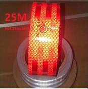 Resim Wangxi 25 Milyon Uzunluk 25m Genişlik 5cm Kırmızı Araba Yansıtıcı Uyarı Şeridi Motosiklet Sticker Retro Reflektif Bant 