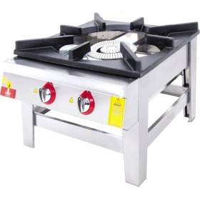 Resim Çift Yanışlı Yer Ocağı/ Lpg Paslanmaz / Tek Ebat 