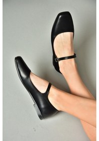 Resim Fox Shoes S726252509 Kadın Babet - Siyah 