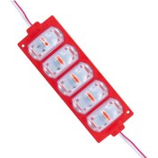 Resim Kırmızı Modül Led - 12v 4w Kırmızı Parmak Led - 180 Derece 280lm Profesyonel Modül Led - 1 Adet 