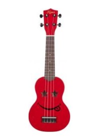 Resim Kozmos Kuk-101-Rd Emoji Kırmızı Soprano Ukulele / Kılıf Pena 