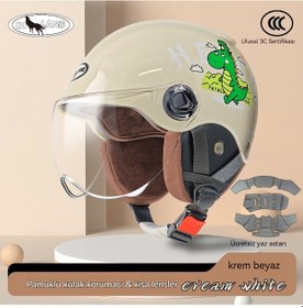 Resim Eternal Luck Her Mevsime Uygun Çocuk Kaskı L003 Beyaz 