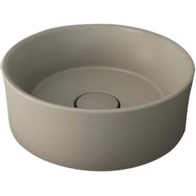 Resim Bocchi Vessel Yuvarlak Çanak Lavabo 38 Cm Mat Kaşmir 1174-011-0125 
