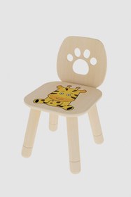Resim Kaju Kids Çocuk Sandalyesi - Lisanslı Ürün - Doğal Ahşap - 3/4 Yaş 
