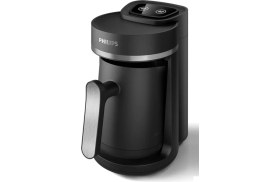 Resim Yeni 5000 Serisi Türk Kahvesi Makinesi Siyah/gümüş, Pratik ve Şık Tasarım 