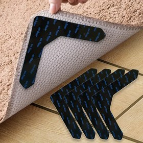 Resim 8 Adet Kaymaz Etiketler Çıkarılabilir Yeniden Kullanılabilir Bantlar, Mutfak Banyo Oturma Odası Ofis Ev Dekoru için Plastik Tutucu Şeritler, Halı ve Sert Zeminler için Kalıntısız Güvenlik Tutuşu, Dokulu Yüzeyli Yapışkan Pedler | Kolay Çıkartma 