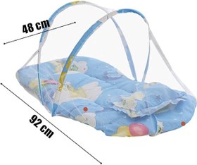 Resim Katlanabilir Bebek Cibinlik Sineklik Seti, 92 cm - Mavi 