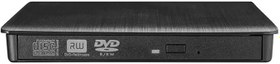 Resim Coverzone Harici USB 3.0 DVD-ROM DVD-RW Optik Sürücü, USB ve Type C Kablolu, PC, Tablet, DVD Player, Çizgili Metal Tasarım Ultra Slim CD ROM Okuyucu FT84-X 