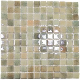 Resim MozaiKristaL Tüm Yüzeyler için 25x25mm. Adaçayı Şampanya 31.5X31.5cm. Fileli Cam Mozaik (1m2 fiyatı) 