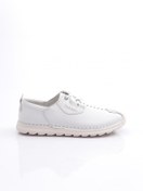 Resim Dgn Erkek Dikiş Detaylı Sneaker Ayakkabı Beyaz Süet Beyaz 109713616 