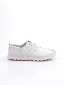 Resim Dgn Erkek Dikiş Detaylı Sneaker Ayakkabı Beyaz Süet Beyaz 109713616 