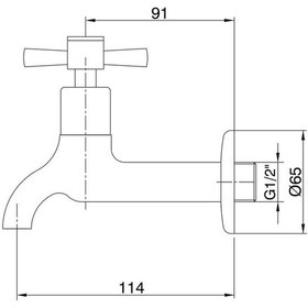 Resim Eca Quadrille Uzun Musluk 102109438 Eca. Krom 
