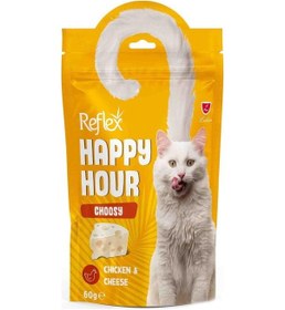 Resim Reflex Happy Hour Seçici Kedi Peynirli Tavuklu Kedi Ödülü 60 G 