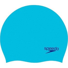 Resim Speedo Moulded Silc Cap Çocuk Silikon Yüzücü Bonesi 8-709908420 Mavi 