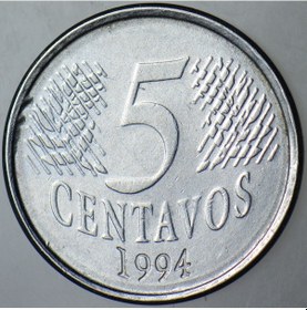 Resim Brezilya 5 Centavos 1994. 