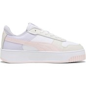 Resim Puma Carina Street Off Side Jr Kadın Spor Ayakkabı 397978-01 White-ısland Pink-frosted Dew 