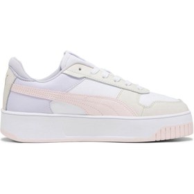 Resim Puma Carina Street Off Side Jr Kadın Spor Ayakkabı 397978-01 White-ısland Pink-frosted Dew 