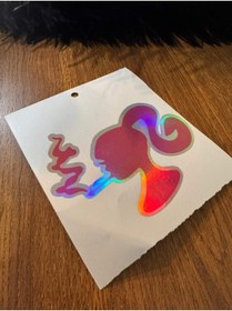 Resim OkyayWorks Barbie Smoke Dijital Baskı Sticker 