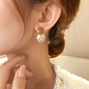Resim Kadınlar için şık kahverengi küpe - MANFANST Moda Küpeler, Paslanmaz Çelik Gövde, KC Altın Kaplama, Günlük Kullanım ve Hediye için Mükemmel, Çok Yönlü Tatil Aksesuarları, Çok Yönlü Moda Aksesuarı | Şık Küpeler | Paslanmaz Çelik Gövde 