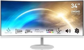 Resim MSI Pro MP341CQW 34” 1ms 100Hz FreeSync VA UWQHD Curved Monitör 