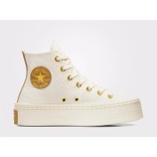 Resim Converse Krem Kadın Deri Lifestyle Ayakkabı A07204C Chuck Taylor All Star Mo 