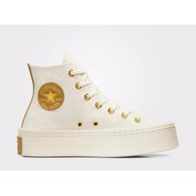 Resim Converse Krem Kadın Deri Lifestyle Ayakkabı A07204C Chuck Taylor All Star Mo 