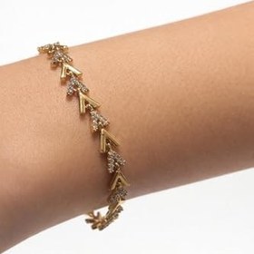 Resim Xuping Çavuş Tasarım Zirkon Taş Detaylı Gold Kaplama Kadın Bileklik Ayarlanabilir 17+2 cm 