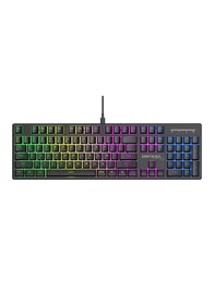 Resim Ikg-440t Mavi Switch Mekanik Klavye Rgb 16 Efekt 104 Tuş Kablolu Anti-ghosting Windows/mac Uyumlu 