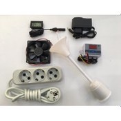 Resim Kuluçka Seti, Termostat,Fan,Nem Ölçer,Adaptör 