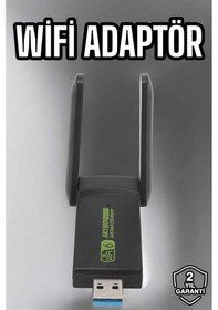 Resim Depomıx Wifi Adaptör Çift Bantlı Kablosuz Wifi Adaptörü 