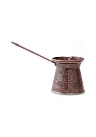 Resim Metal Desenli Cezve No:4 - Kahverengi - 170 Ml 