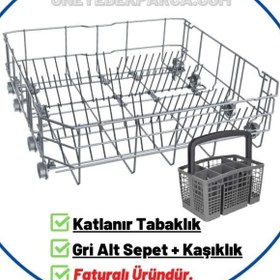 Resim Arçelik 6243 I Bulaşık Makinesi Alt Sepet (gri) 