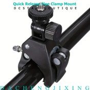 Resim GoPro Hero Serisi, Aksiyon Kameraları, LCD Monitör, DSLR Kameralar, DV, Flaş Işığı, Stüdyo Arka Planı, Bisiklet, Mikrofon Standları, Müzik Standları, Tripod, Motosiklet, Çubuk Bar için Uyumlu 1/4"-20 Dişli Başlıklı Kamera Süper Kelepçesi, Direnç çapı 1.7-4 cm 