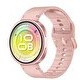 Resim Bix TSW3 42mm Ultra İnce 1.32 inç AMOLED Ekran Bluetooth Aramalı Metal Çerçeve Nabız SpO2 Ölçer Akıllı Saat Pembe 
