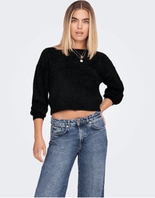 Resim Only Onlpiumo L/s Pullover Kadın Bluz Acı Kahverengi 