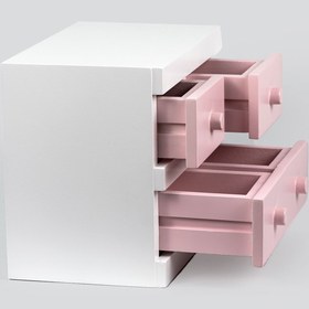 Resim ARDEKS Mdf Lake Boyalı Takı Çekmecesi( 4 Çekmeceli) 