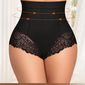 Resim 1 adet Yüksek Bel Karın Kontrol Külotu Kadınlar için - Zarif Dantel Kenar, Nefes Alabilir ve Ciltine Uygun, Popo Kaldırma ve Karın Şekillendirme, Beden S-XXL, Yüksek Bel İç Çamaşırı, Şekillendirici, Rahat Uygunluk 