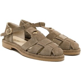 Resim Sandalet Kadın Rc-25y-001-r40208 John May 10-bej Süet Bej 