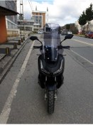 Resim MOTOCAM Skyjet Rivero 125 Ön Cam 2024 Model 57cm Açıkfüme Renkli 4mm KISA SPOR CAM uyumlu 