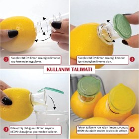 Resim Sunplast Smart Neon Limon Sıkacağı - 2 Adet 