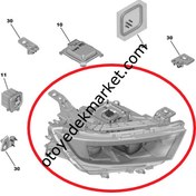 Resim Opel Astra (2022-2023) Sol Ön Far (Orijinal) 