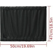 Resim Chuangyinshop Black Araba Uv Koruma Güneşlik Perde Yan Cam Mesh Siperlik 