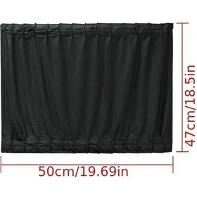 Resim Chuangyinshop Black Araba Uv Koruma Güneşlik Perde Yan Cam Mesh Siperlik 